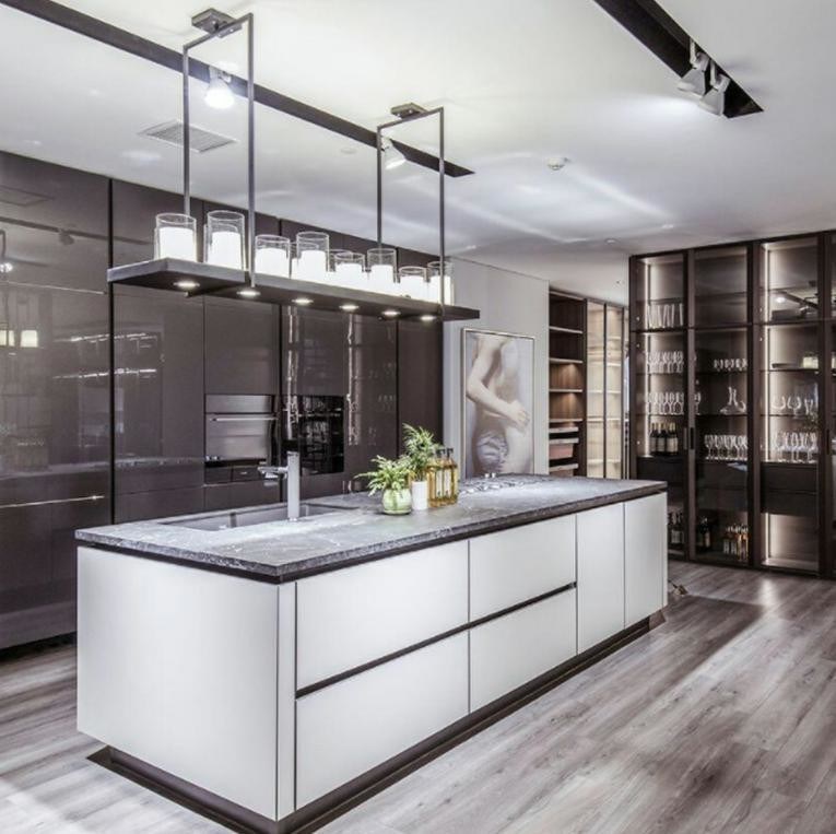 라크 표면 처리 가공판 색상 주방 가구용 목재 캐비닛