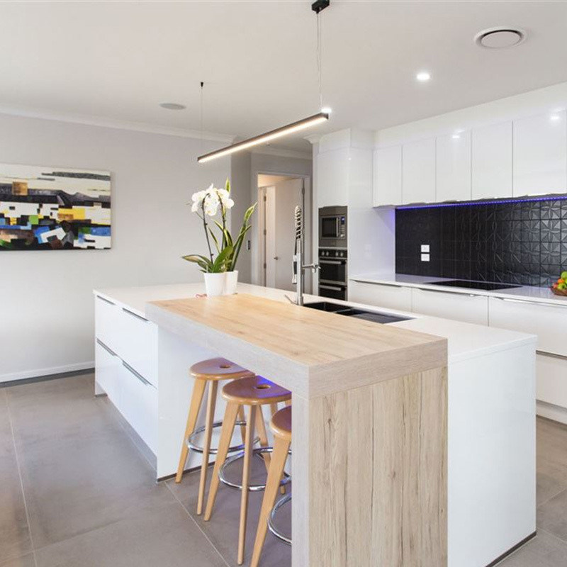 라크 표면 처리 가공판 색상 주방 가구용 목재 캐비닛