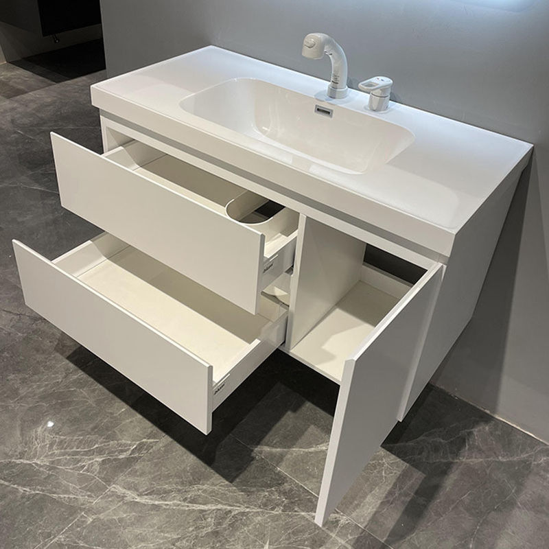 현대 고급 가구용 MR-MDF 성체 재료 벽에 장착 된 CAD / 3D 욕실 캐비닛