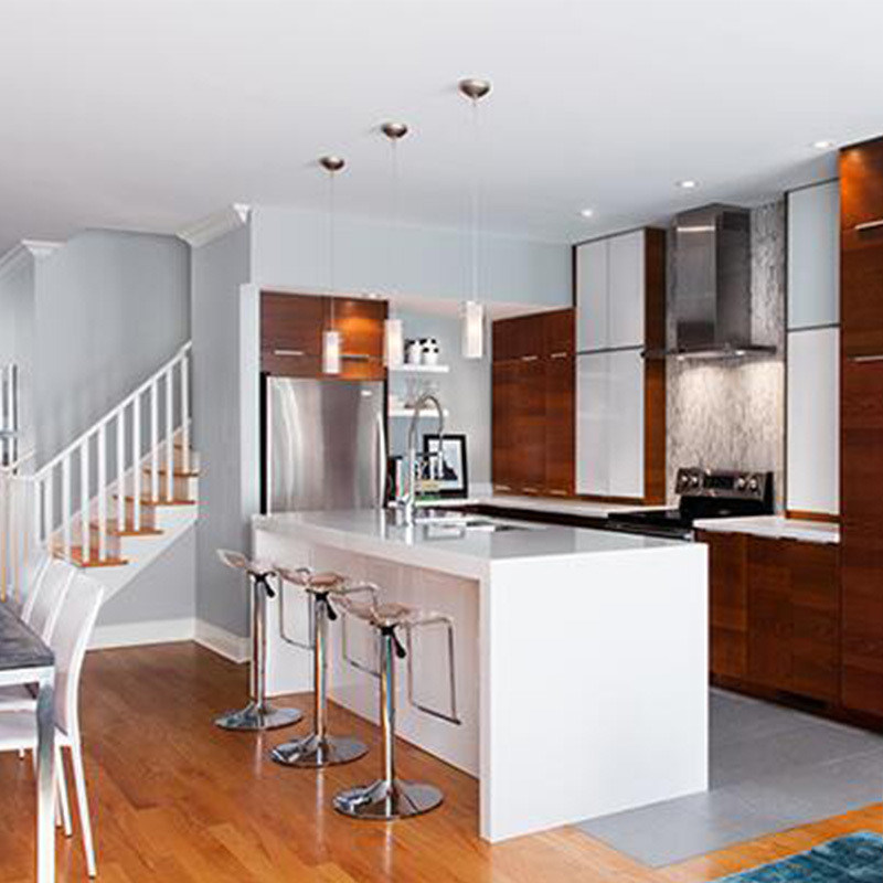 현대 디자인 시장에 맞춤형 장단 색상 전체 세트 부엌 캐비닛