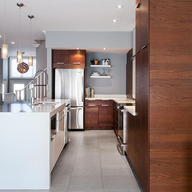 현대 디자인 시장에 맞춤형 장단 색상 전체 세트 부엌 캐비닛