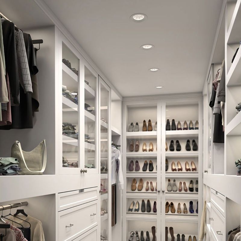 높이를 조절 할 수 있는 호텔 목조 옷장 끝 현대 스타일의 가구 Walk-in Closet