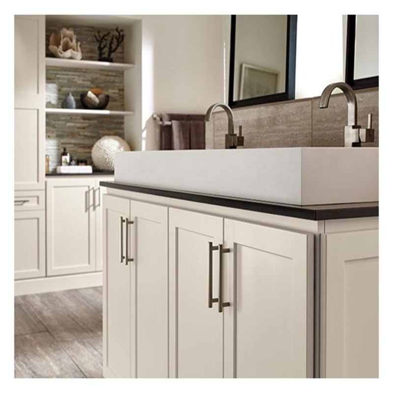 셰이커 스타일 흰색 라크 슈퍼 방수 대용량 욕실 캐비닛 바니티 콤보