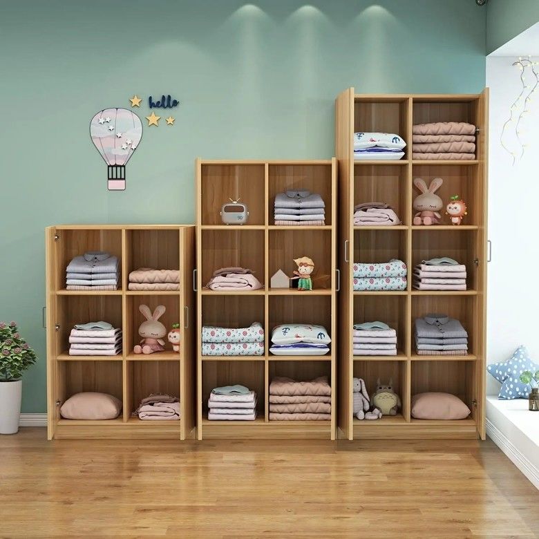 현대 스타일 MDF 목재 아이 고정 디자인 침실 옷장 스마트 저장 옷장