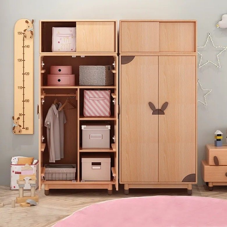 현대 스타일 MDF 목재 아이 고정 디자인 침실 옷장 스마트 저장 옷장