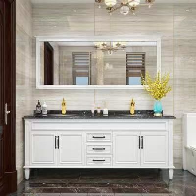 YALIG Custom Gold Double Sink Vanity Combo와 월 마운트로 욕실을 업그레이드하세요
