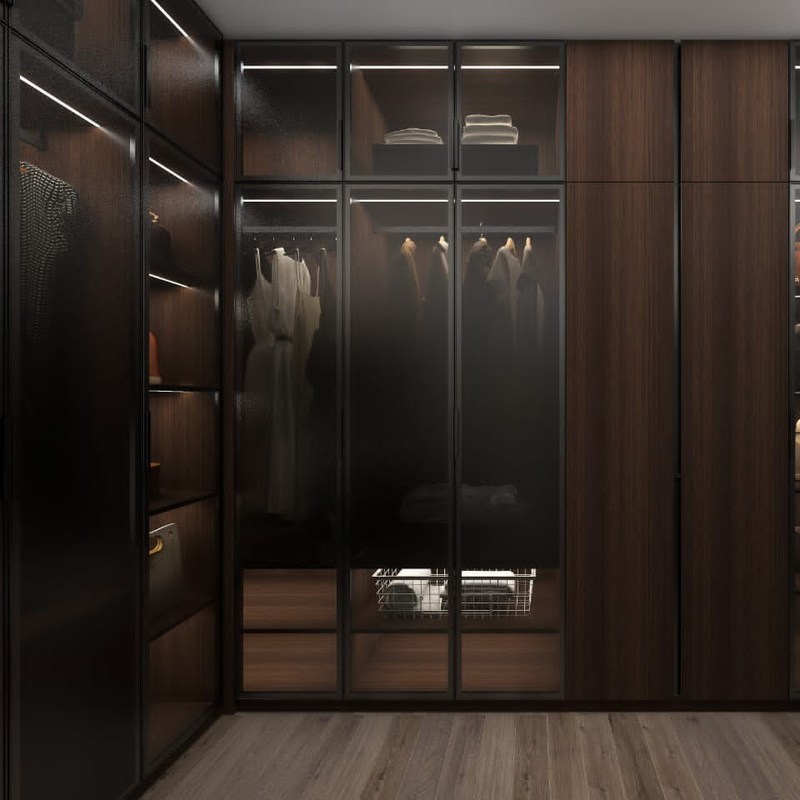 현대 디자인 스타일 YALIG 플레어 침실 가구용 현대 코너 옷장